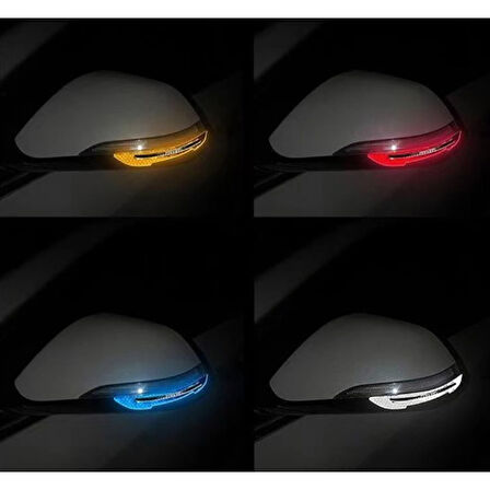 Araba Ayna Çarpma Koruyucu Renkli Reflektif Şerit (4915)