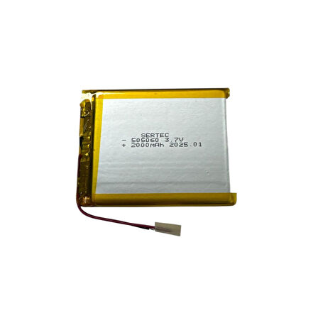 505060 3.7v 2000 Mah Li-polymer Pil Devreli/1.5a