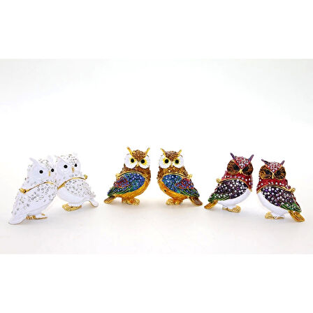 Swaroski 2'li Baykuş Alk2035