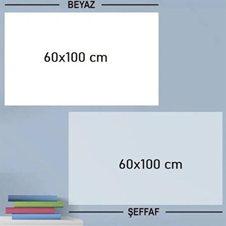 Buffer® Ders Çalışma Yazı Tahtası Manyetik Duvar Stickerı 100x60 Cm