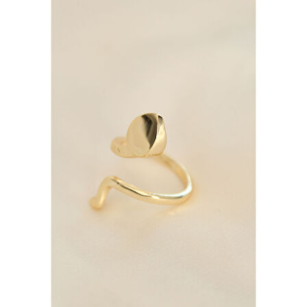 Ayarlamalı Altın Renk Yılan Yüzük