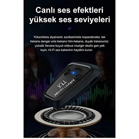 Y11 Bluetooth Kulaklık Mikrofonlu Motosiklet Kulaklığı İntercom Bt 5.3