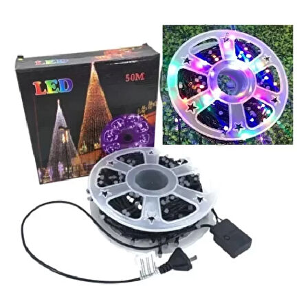 Süsleme Led Yanıp Sönen Işık 1000 Led 50 Metre Ip44 Rgb Dış Mekan 8 Kademeli Kumandalı Led Ek-04 (4915)
