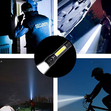 Kutulu Mini El Feneri – Taşınabilir Led Kamp Ve Acil Durum El Lambası Plastik Gövde (4915)