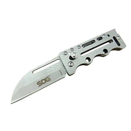 Sog Ac78 Gri Yaprak Kamp Çakı 14,5 Cm - Metal Sap, Kılıflı