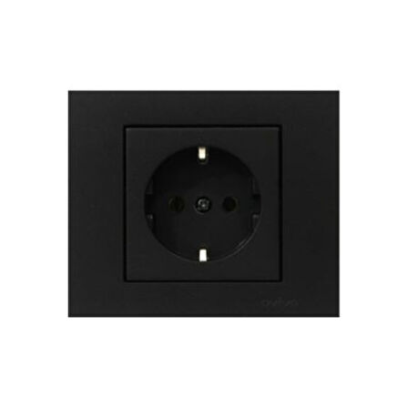 Ovivo Grano Siyah Priz (çerçeve Dahil )