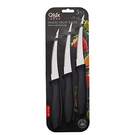 Magıc 3pcs Tırtırlı Meyve Bıçak (4915)