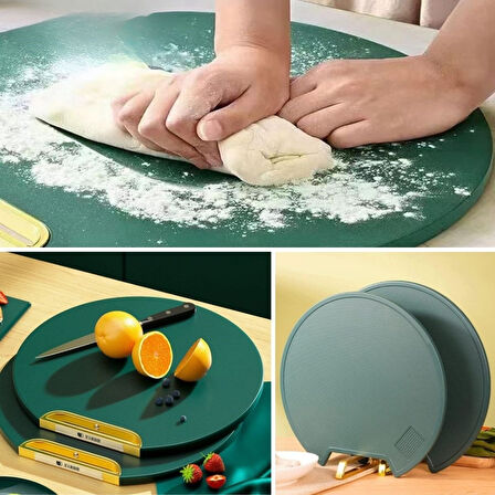 Buffer® Mutfak Sebze,meyve,et,balık,ekmek Doğrama Kesme Tahtası Standlı Kesim Panosu