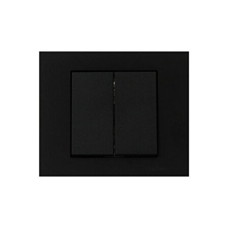 Grano Metalik Siyah Komitatör (i?ki?li? Anahtar) Çerçeve Dahil