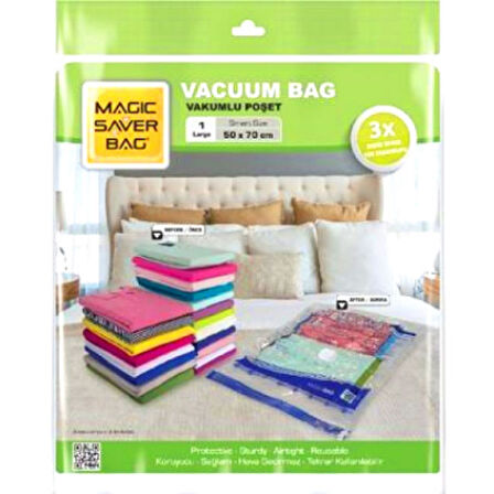 50x70 Large Vakumlu Poşet Hurç Bag (4915)
