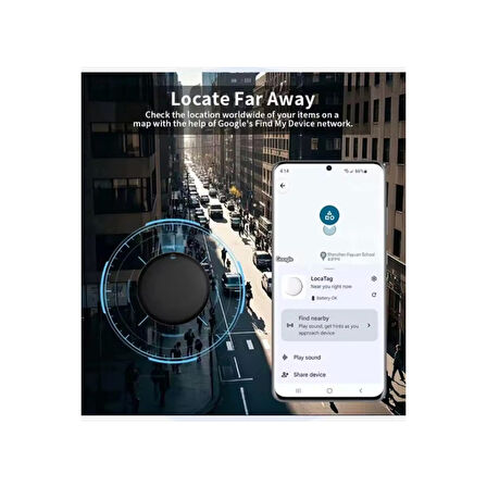 Airtag Android Konum Belirleme Akıllı Takip Cihazı Smart Finder Beyaz