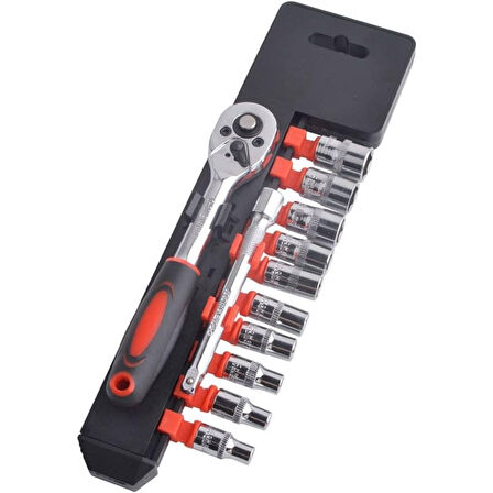 Cr-v Socket Set 12 Parça  1/2 İnç  Vakumlu Lokma Seti (4915)