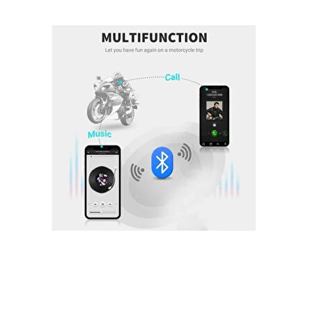 D60 2x Motosiklet Kask Kulaklığı Bluetooth Intercom Rgb Işıklı 2 Intercom Bağlantılı