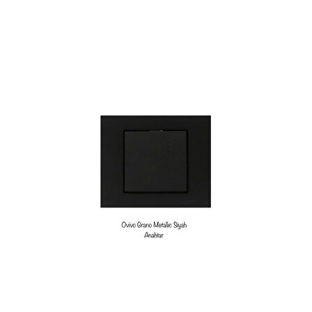 Ovivo Grano Siyah Tekli Anahtar Çerçeveli