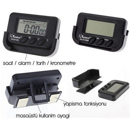 Araç İçi Dijital Saat (4915)