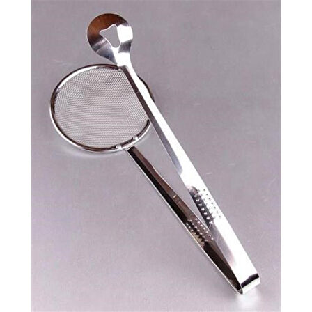 Çok Amaçlı Süzgeçli Paslanmaz Metal Haşlama Ve Kızartma Maşası (4915)