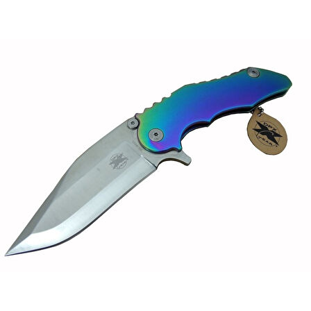 Dpx Gear Wl 9115 Outdoor Çakı 23 Cm - Metal Gökkuşağı Sap, Otomatik, Kılıflı