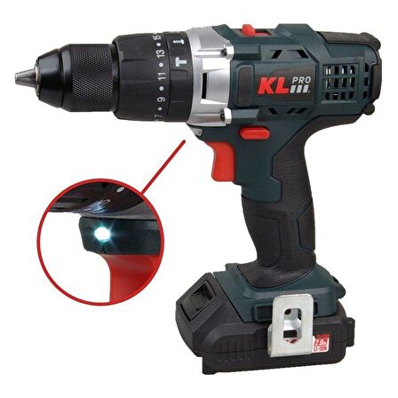 Klpro 18Volt/2.0Ah Li-ion Prof. Darbeli Matlap Kldm18-20