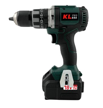 Klpro 18Volt/5.0Ah Li-ion Kömürsüz Prof. Darbeli Matkap Kldm18bh-50