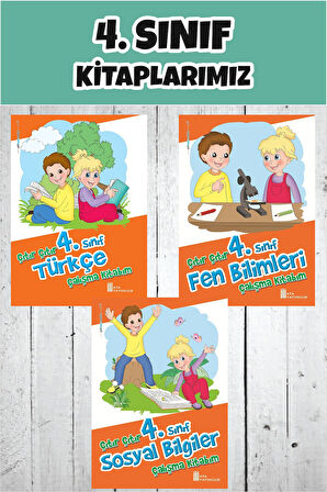 4.Sınıf Çıtır Çıtır Türkçe -Fen Bilimleri -Sosyal Bilgiler Çalışma Kitabım
