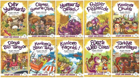 4.Sınıf Çıtır Çıtır Türkçe + Fen Bilimleri + Sosyal Bilgiler + Mor Dinozor Kıvılcım Hikaye Seti