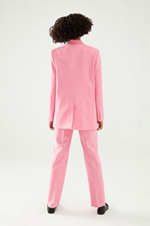 Quzu Şeker Pembe Blazer Ceket