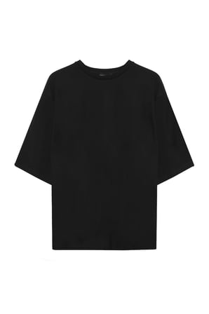 Basic Oversize Tişört Siyah