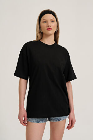 Basic Oversize Tişört Siyah