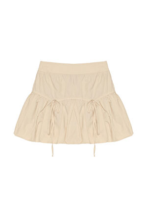 Bağlamalı Mini Balon Etek Taş