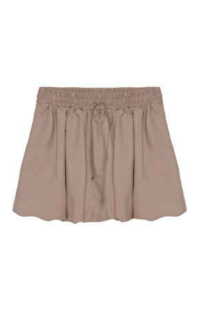 Beli Lastikli Mini Balon Etek Bej