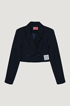 Quzu Biyeli Etiket Detaylı Kadın Ceket 25YCKT00261