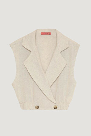 Quzu Düğme Detaylı Bluz 25YBLZ00396