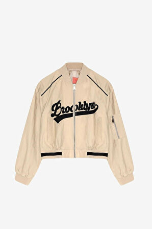 Quzu Ribana Detaylı Bomber Kadın Ceket 26KCKT00776