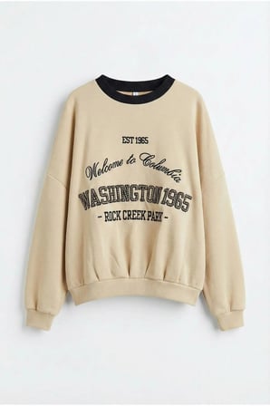 Quzu Nakış Detaylı Kadın Sweatshirt