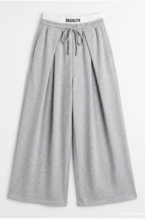 Beli Lastikli Pileli Geniş Paça Pantolon Grimelanj