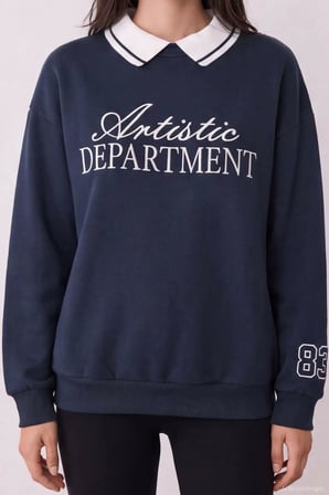 Quzu Nakış Detaylı Kadın Sweat 27KSWT02528