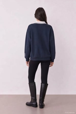 Quzu Nakış Detaylı Kadın Sweat 27KSWT02528