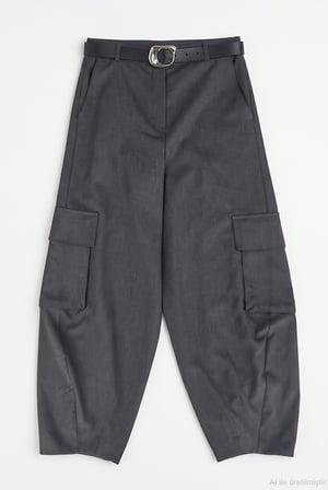 Kargo Cepli Balon Pantolon Gri