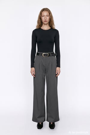 Bisiklet Yaka Basic Bodysuit Siyah