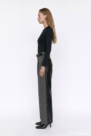 Bisiklet Yaka Basic Bodysuit Siyah
