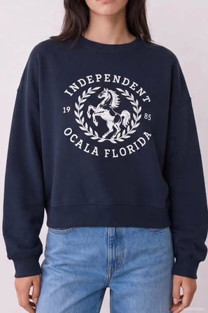 Quzu Baskı Detaylı Kadın Sweatshirt