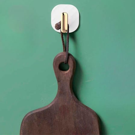 2li Yapışkanlı Retro Askılık Dolap Kapak Kulpu Beyaz (5582)
