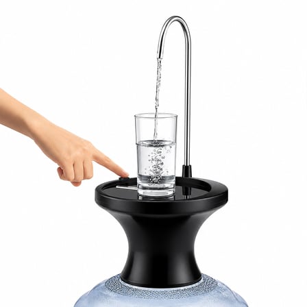 USB ŞARJLI - OTOMATİK DAMACANA SU POMPASI - STAND 360° BAŞLIK NRX-4337 (5582)