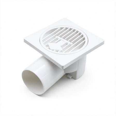 PLASTİK YER SÜZGEÇ - SİFON GİDER KAPAK YANDAN 10X10X50 (5582)