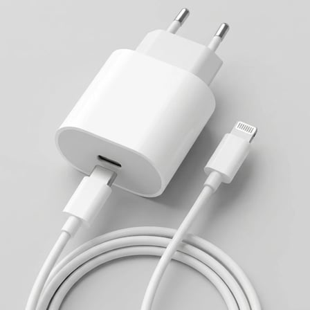 20W Hızlı Şarj Adaptörü USB-C to Lightning Kablolu – PD Destekli Süper Hızlı Şarj Cihazı (5582)