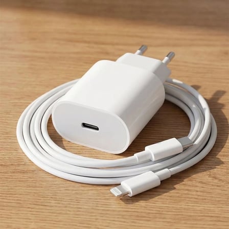 20W Hızlı Şarj Adaptörü USB-C to Lightning Kablolu – PD Destekli Süper Hızlı Şarj Cihazı (5582)