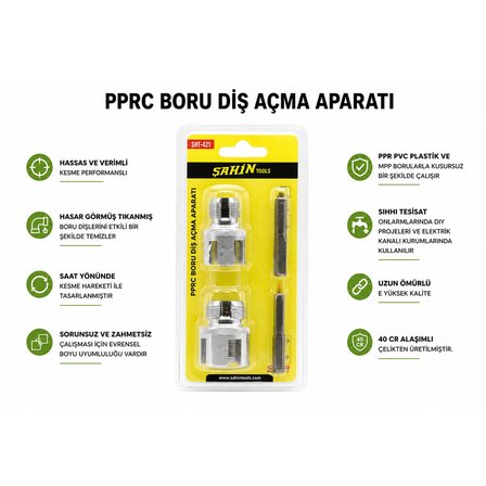 PPRC BORU DİŞ AÇMA MATKAP UÇ APARAT (5582)