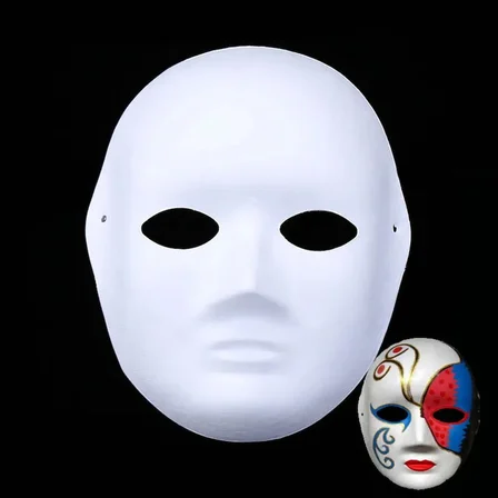 Boyanabilir Surat Model Maske – Lastikli | Kendin Tasarla (5582)