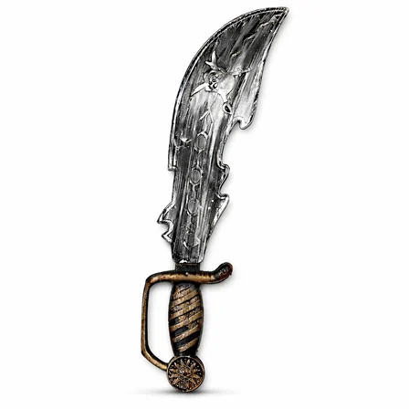 Eskitme Detaylı Plastik Korsan Kılıcı 45 cm (5582)