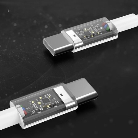 Apple Uyumlu 15/15 Pro Type-C to Type-C Hasır Örgü Hızlı Şarj Kablosu (1m) (5582)